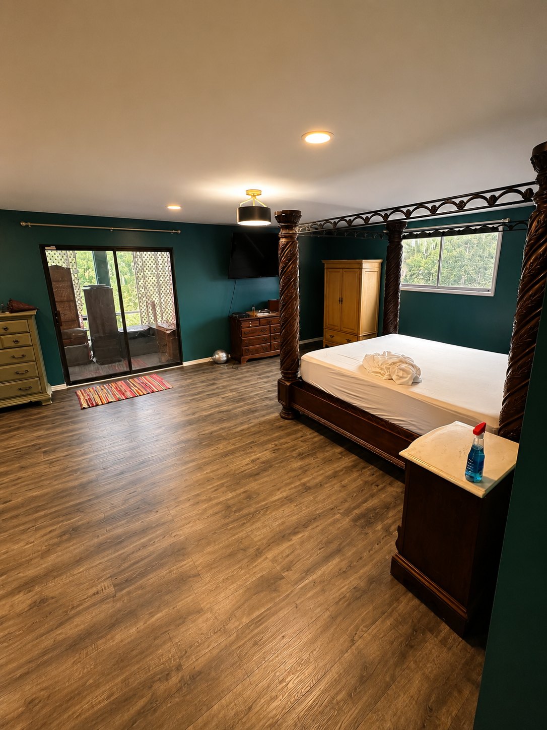 Master Bedroom Plank Flooring — completed in Wesley Chapel, FL